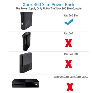 AC電源アダプターXbox用360スリム充電ケーブルコードXbox用360スリムコンソール充電ケーブル - Product Image 3