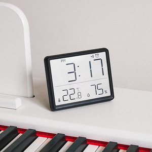 Magnetischer LCD-Digital wecker Großbild schirm Datum Temperatur Luft feuchtigkeit anzeige Multifunktion aler Schreibtisch kühlschrank Wand montage - Product Image 6