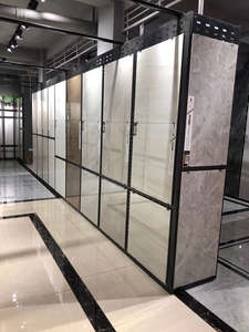 Черная перфорированная панель дисплея, специализированная для показа образцов строительных материалов, стандартная модель для витрины для магазинов - Product Image 2
