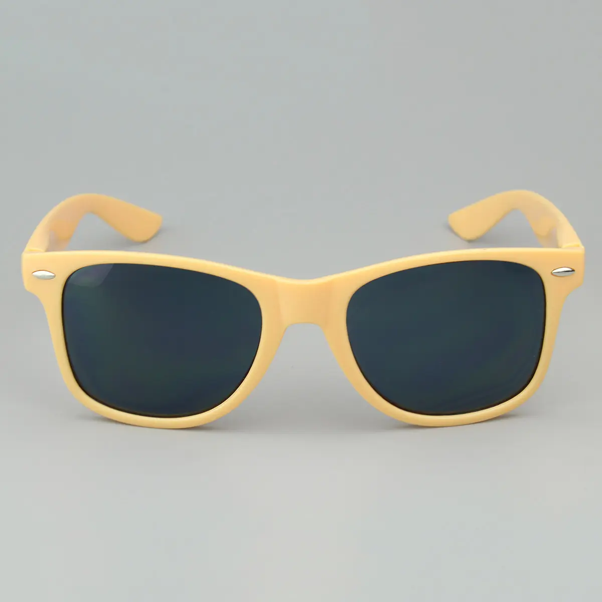 2024 New Wholesale UV400 CE Sun Glasses Cute Candy Cheese yellow Color Eyeglasses Frame Designer Custom Logo Beach Sunglasses
