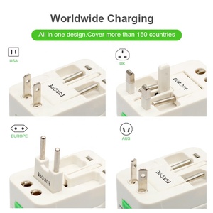 Spina europea universale in tutto il mondo caricabatterie Usb Multi Usa Us Uk adattatore da viaggio - Product Image 4