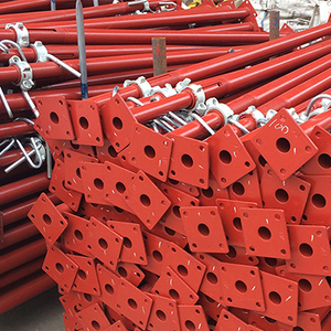 Construção Materiais De Construção Metal Post Shores Andaimes Suporte Shoring Aço Prop Post <span class=keywords><strong>Base</strong></span> para Shore Jack Andaimes
