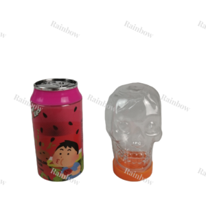 Toptan özel etiket plastik kola süt Soda Can şeker kavanozları 3.5g 7g yenilebilir 1/8th kavanoz koku geçirmez şeffaf plastik Can