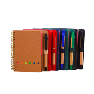 Personalized <strong>Memo</strong> Sticky Notes Flag Kraft Paper <strong>Notebook</strong> Mini <strong>Notebook</strong> <strong>Notepads</strong> with Pen and Sticky Notes - Product Image 1