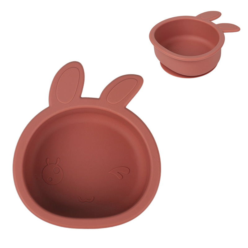 Bol à lapin rouge vin