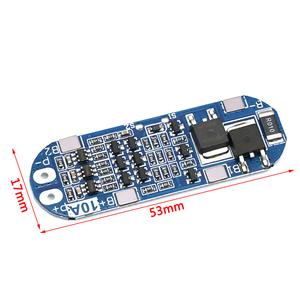 3S BMS PCB 10A 11.1V 12V 12.6V 18650 แบตเตอรี่ลิเธียมบอร์ดป้องกัน 3S BMS - Product Image 3