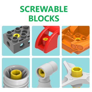 Makerzoid Big Building Blocks Mechanical Engineering Team 40 in 1、エンジニアリング玩具3歳の子供向け教育玩具 - Product Image 4