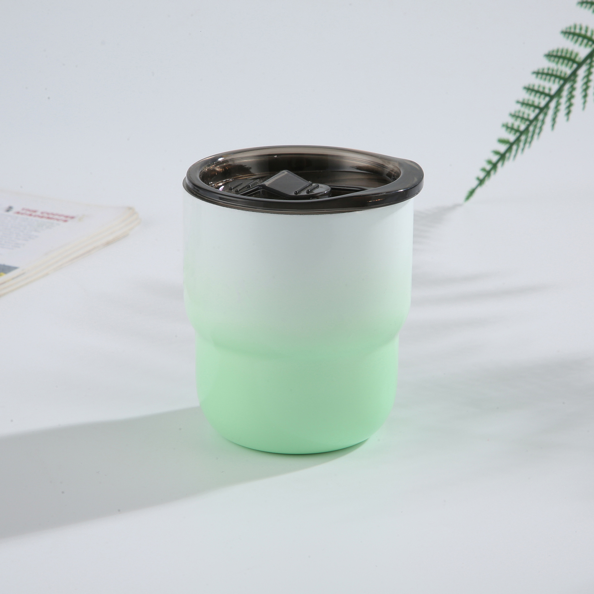 White-green gradient