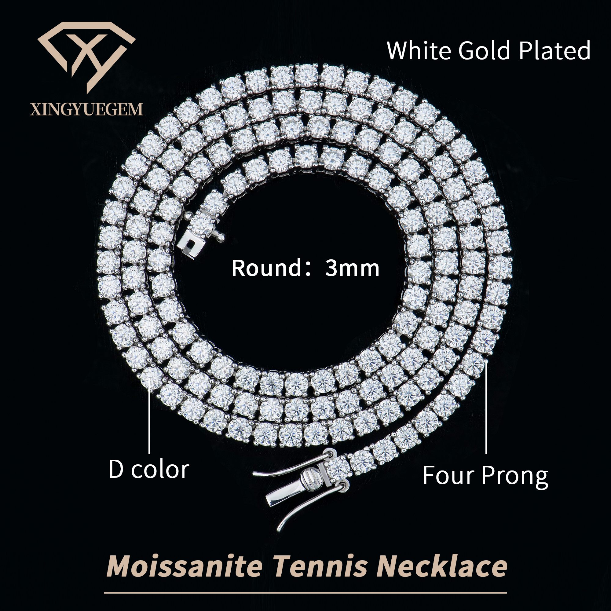 3mm silver
