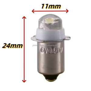 P13.5 <strong>LED</strong> Flashlight Bulb 1.5V 3V 4.5V 6V 9V 12V 24V High Power Chip Replacement Bulb for Flashlight Torch