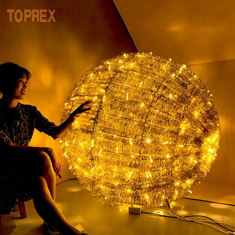 Toprex led יוקרה luzes דה לידה חיצוני קישוט חג המולד כדורי