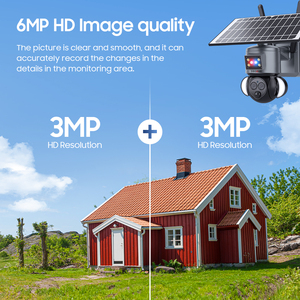 ソーラーパワーデュアルレンズHD 6MP 12Xズーム4GセキュリティIPカメラ3K屋外アラームリンケージセキュリティシステムPtzネットワークIPソーラーカメラ - Product Image 4