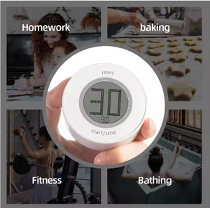 Orologio da cucina sveglia LED 360 rotante manopola digitale timer cucina per anziani e bambini per utilizzare timer da cucina impermeabile - Product Image 3