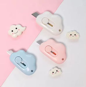 Adorable Tiny Cloud Retractable Paper <strong>Cutter</strong> Art Knife <strong>Cutters</strong> Letter Opener for <strong>Key</strong> Chain Pocket Bag DIY Projects for Gift - Product Image 3