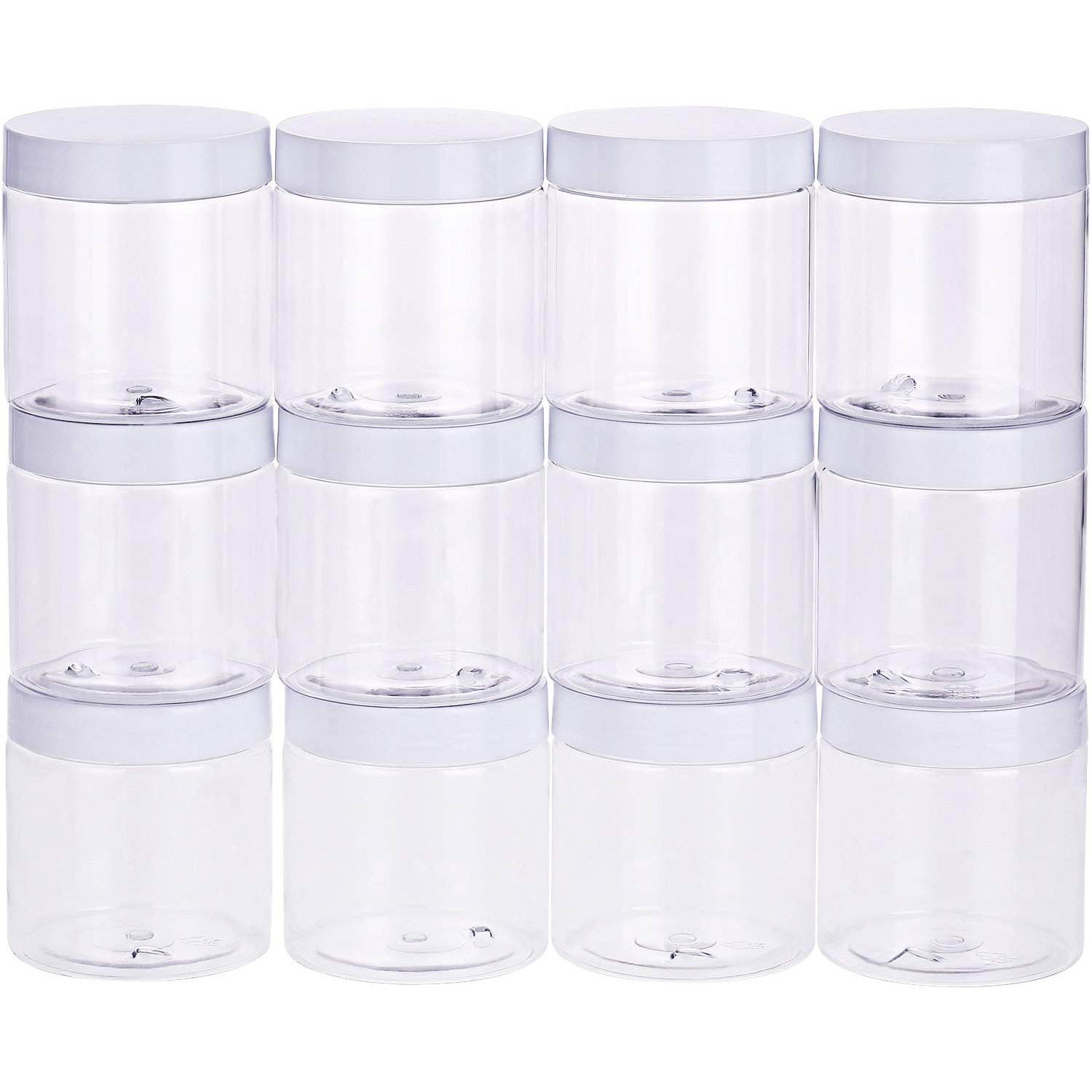 Transparent Jar with black lid