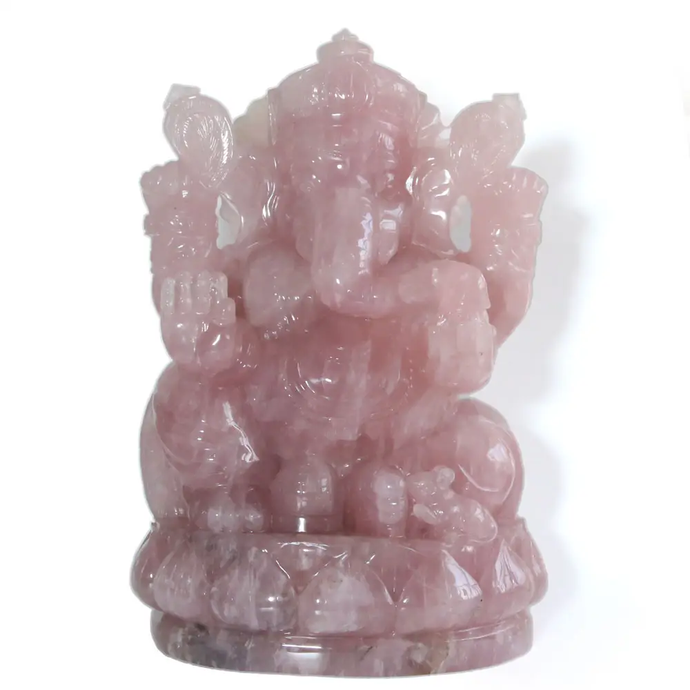 Natural grande tamanho personalizável esculturas para decoração de cristal de quartzo rosa