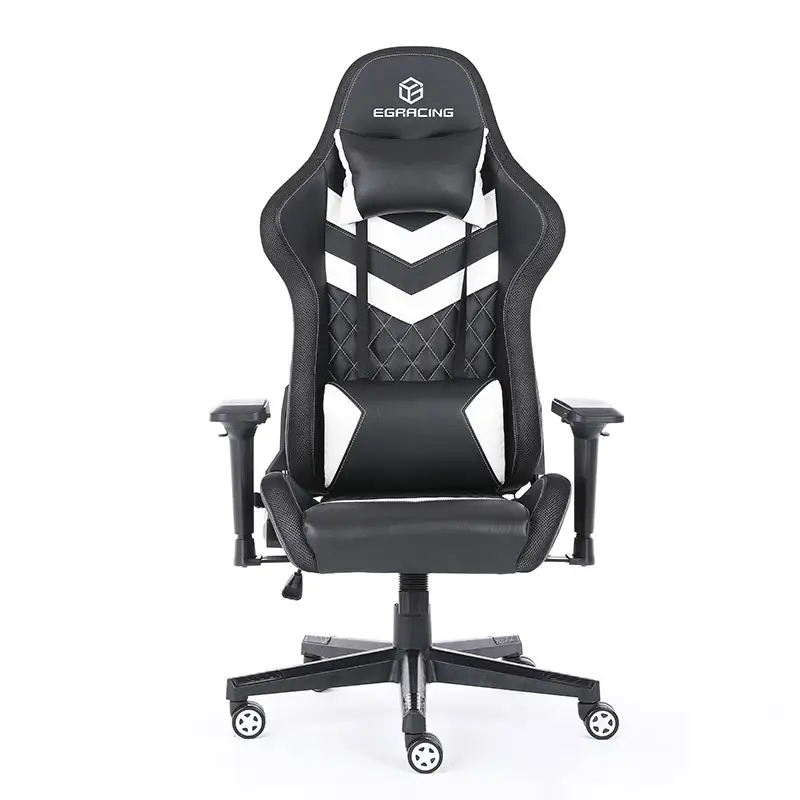 Gamer ergonomico per mobili da ufficio da corsa sedia da gioco in pelle sintetica nera