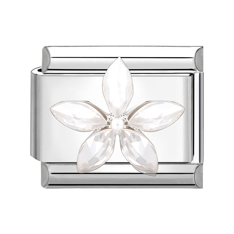 Flor de diamante blanco