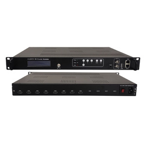 デジタルTVヘッドエンドMPEG-4 AVC/H.264ビデオエンコーディング8 * HDエンコーダーモジュレーターDVB-T ISDB-T ATSC DVB-C IPモジュレーターSPTS for iptv - Product Image 2