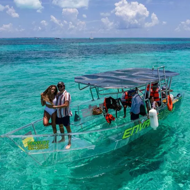 เรือยางมีมอเตอร์เครื่องยนต์ติดท้ายเรือเรือทำจากอลูมิเนียมสำหรับตกปลา