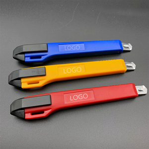 Konfor kavrama sürgülü geri çekilebilir maket bıçağı plastik saplı kesici kağıt sürgülü kesici, sanat kırtasiye kağıt kesici bıçak - Product Image 5