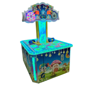 Máquina Arcade de rana para dos jugadores, consola de juegos con martillo de madera para diversión para niños, consola Arcade con empujador de monedas directo de fábrica - Product Image 1