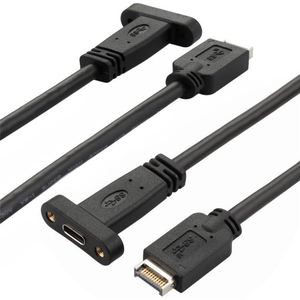 10Gbps USB3.1AキーType-EからType-Cマザーボードヘッダー延長ケーブル背面パネル19ピン20ピンタイプE-Cコネクタブラケット