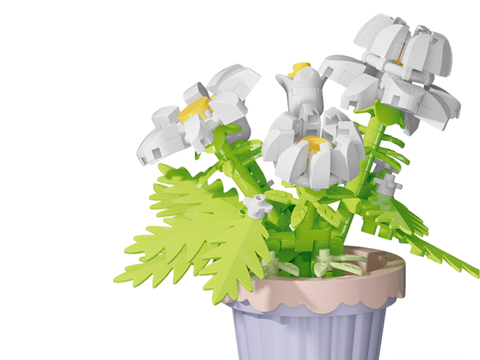 Juego de bloques de construcción de plantas en maceta Daisy (189 piezas)