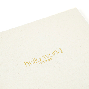 Multiple Color Simple Kraft Paper Notebook Baby Journal Planner <strong>Book</strong> Hello <strong>World</strong> Baby Memory <strong>Book</strong> for Babies Keepsake Gift - Product Image 6