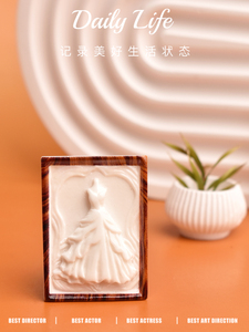 Thu nhỏ ảnh cưới khung nhựa flatback Cabochon cho Diy kem keo phụ kiện mini cảnh trang trí - Product Image 6