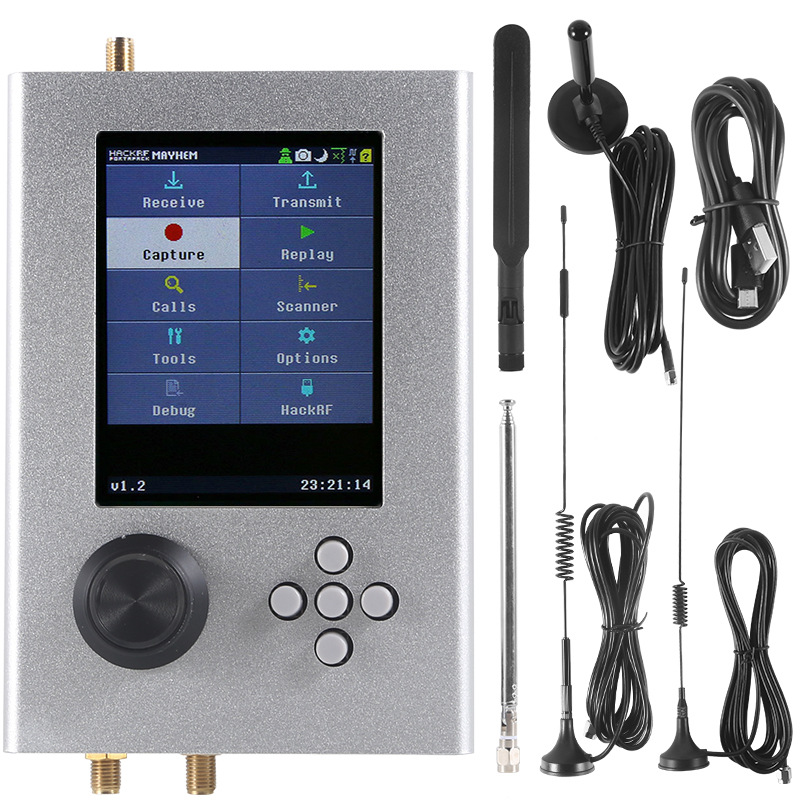 Silver - HackRf One+Portapack H2