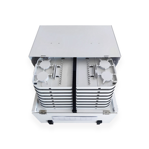 ftth ODF 24 48 72 96 144FO光纤机架安装配线架ODF FIST-GPS2，用于支持8个GPST拼接托盘 - Product Image 3