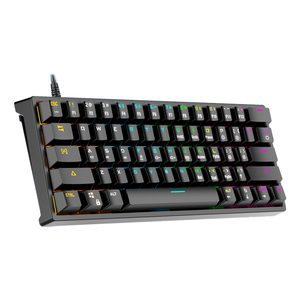 <strong>Custom</strong> 61 <strong>Keys</strong> Pudding Keycap Wired RGB LED 60% Gaming Mechanic <strong>Keyboard</strong> USB Interface New Hot Swap with Transparent Cover - Product Image 4