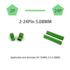 5.08 Mm Male <strong>Terminal</strong> <strong>Block</strong> Pcb <strong>Plug</strong> in Pluggable <strong>Terminal</strong> - Product Image 5