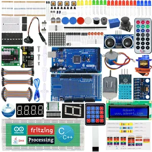 Предельный стартовый комплект Adeept для Arduino Mega2560 LCD1602 шаговый двигатель ADXL345 умный пульт дистанционного управления с PDF-гидом - Product Image 1