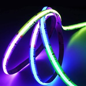 Dijital COB rüya renk ws2811 LED şerit 12V/24V/420LED/720LED adresli RGBIC renk SPI piksel IP68 değerlendirme - Product Image 4