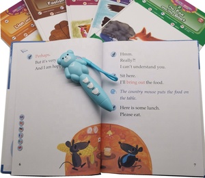 Kids Educational Bear Shape Oid Pen Reader Audio Sound <strong>Teaching</strong> <strong>Learning</strong> Books with English Spanish French Chinese Italian - Product Image 3