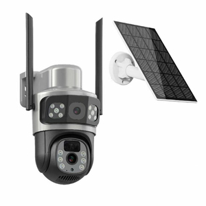 P3H 4MP IP-CCTV-Kamera mit zwei Objektiven WiFi-Batterie Solarenergie 4G Sim-Karte 4G Nacht version Bewegungs melder CMOS IP66 Verwendung in Innenräumen - Product Image 2