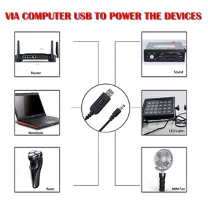 Usb güç kaynağı 5V invertör 12V 1A 2A Dc Dc yükseltmeli dönüştürücü kurulum güçlendirici, dc 5V için 12V Usb kablosu Fan Wifi yönlendirici - Product Image 6