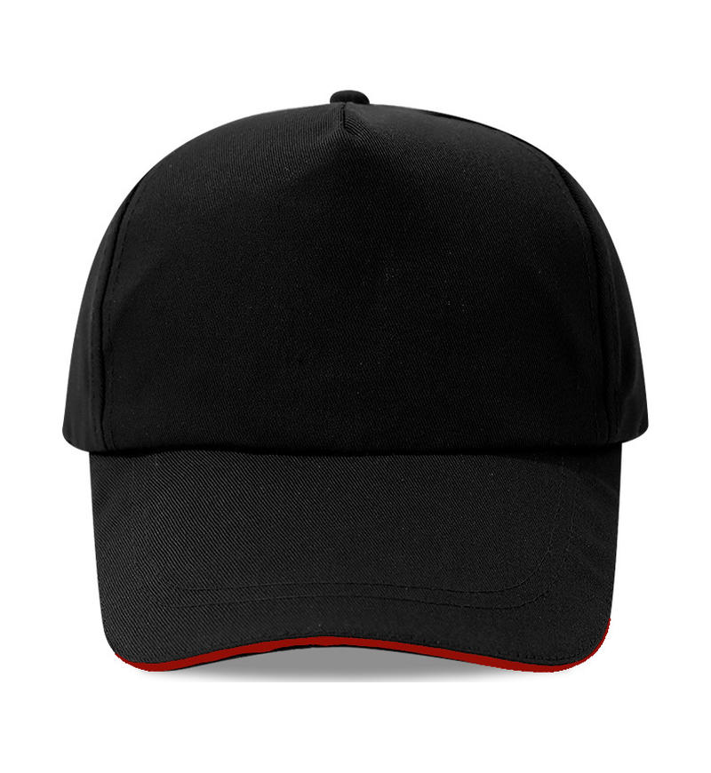Black with red trim
