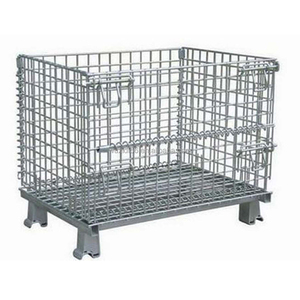 Almacenes apilables plegables de alta calidad y jaulas de almacenamiento logístico caja de malla de palé de malla de alambre - Product Image 4