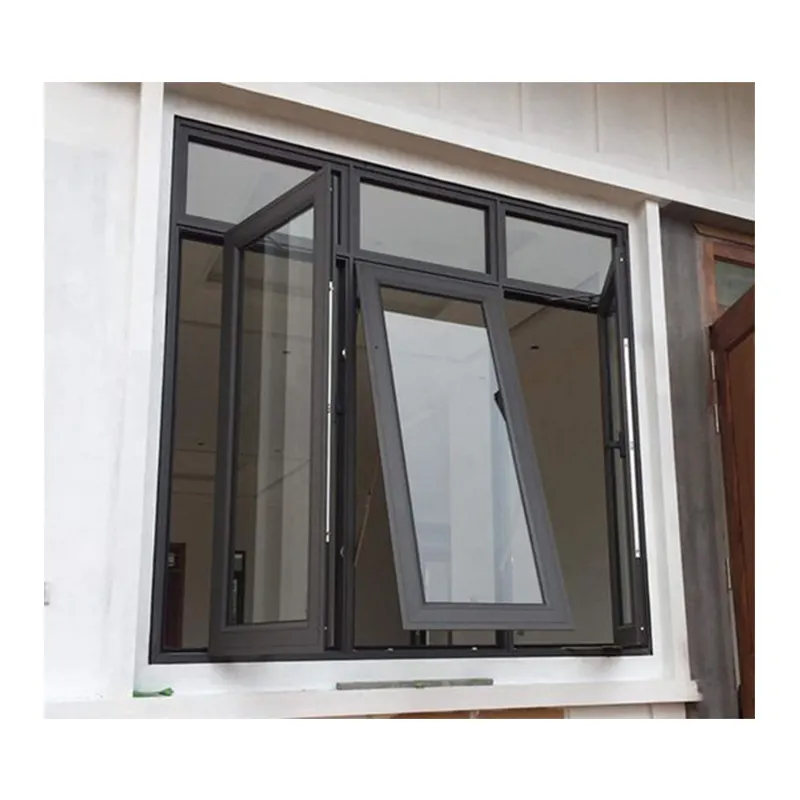CE Standard high quality awning Windows with Heat Insulation Aluminium profile double hung window