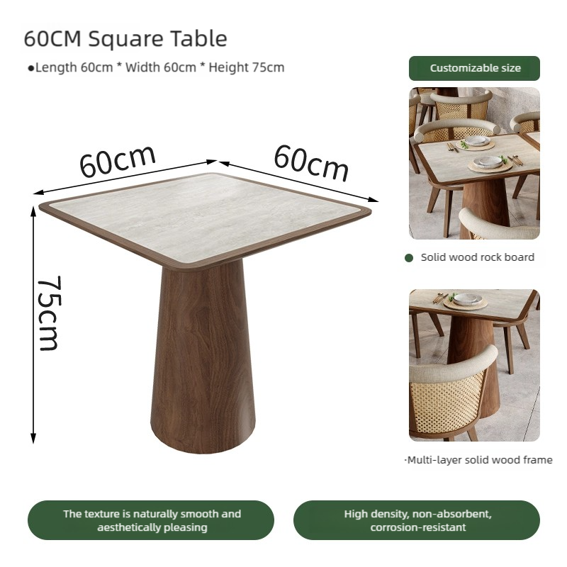 Mesa cuadrada de 60*60cm.