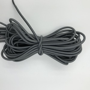 面具用2毫米高强度聚酯薄螺旋弹性橡胶绳 - Product Image 1