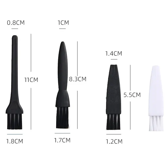 White Black PP Plastic Nylon Bristles Ergonomics Cleanliness Stuff Multipurpose Small Brush