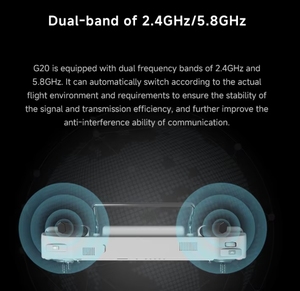 Skydroid G20การควบคุมระยะไกลพร้อมโปรเซสเซอร์6Nm 2.4 ghz/ 5.8GHz dual band 7นิ้วจอแสดงผลความละเอียดสูง30km ส่งภาพ - Product Image 6