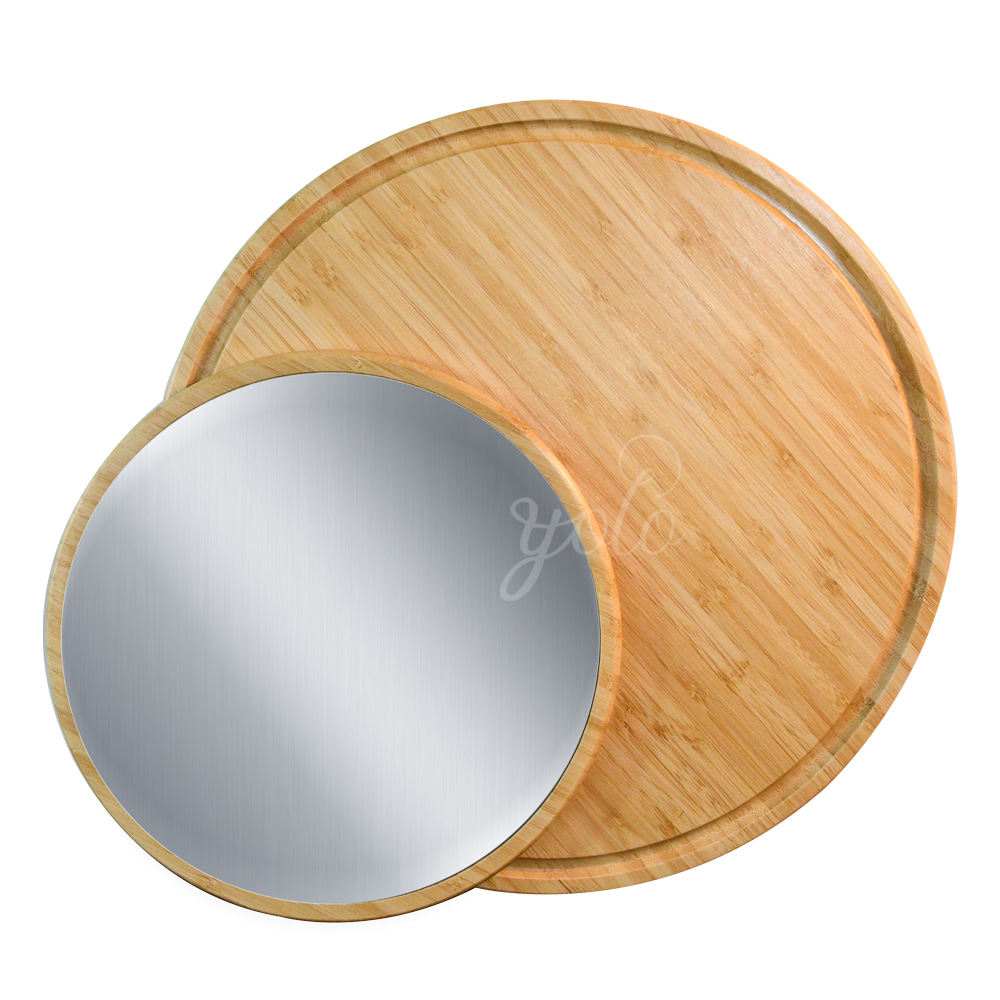 27x27x1.8cm-bamboo+stainless steel