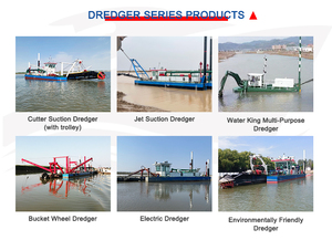 Proyecto de dragado Sanlian River Purpose Gold Mining Sand -making Dragado Workboat Cutter Succión Draga con flotador y tubería - Product Image 6