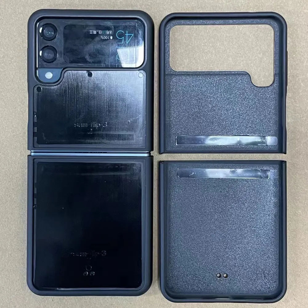 เคสโทรศัพท์แบบ2 in 1แบบ TPU เปล่าฝาครอบป้องกันการตกสำหรับ Samsung Galaxy Fold5 Fold4