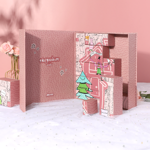 Diy gizem kağıt sürpriz 24 gün Pet kutusu baskı logosu 2025 noel Advent takvim geri sayım kör hediye kutusu - Product Image 3